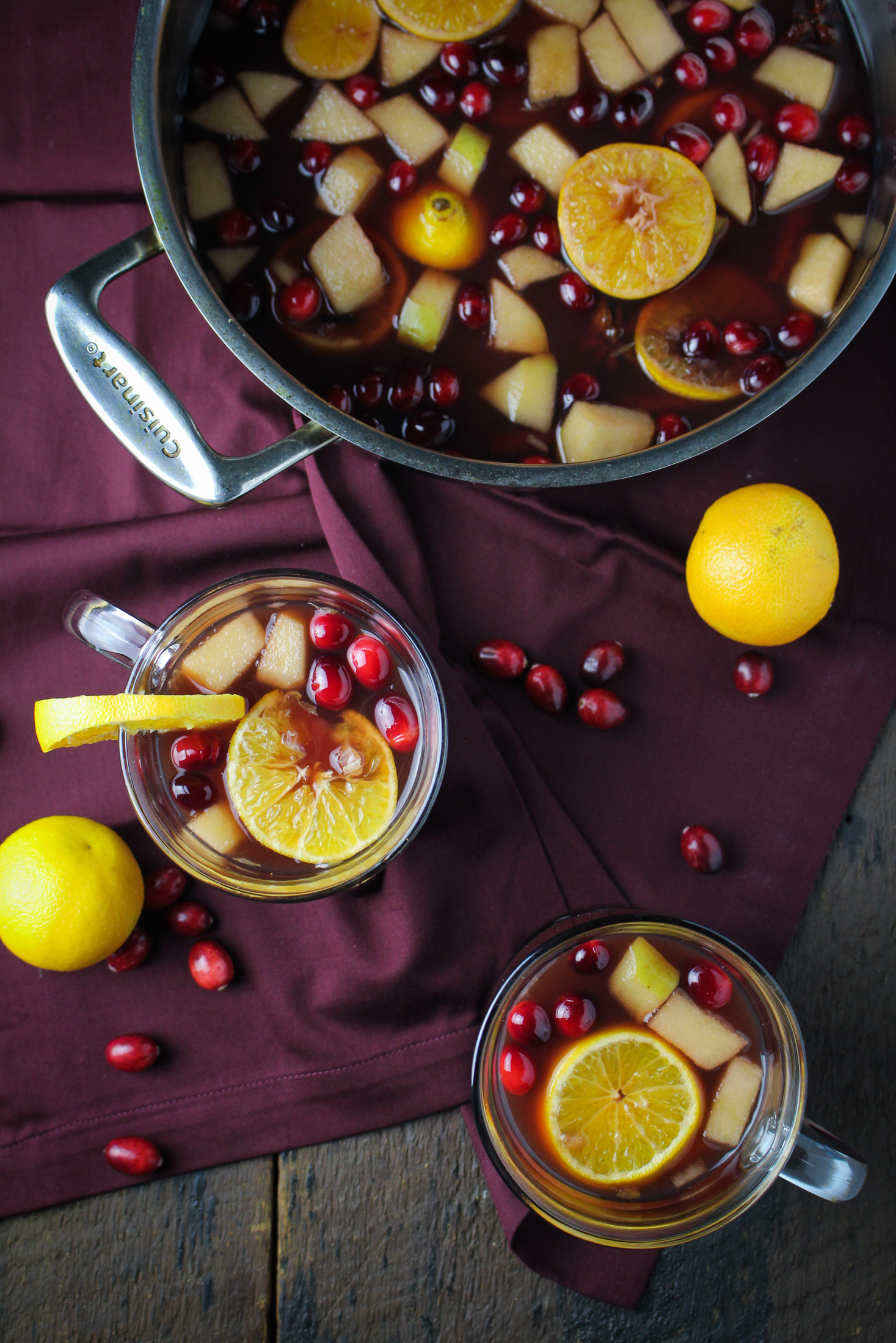 Mulled Spiked Cider with Port and Cranberries {Katie at the Kitchen Door}