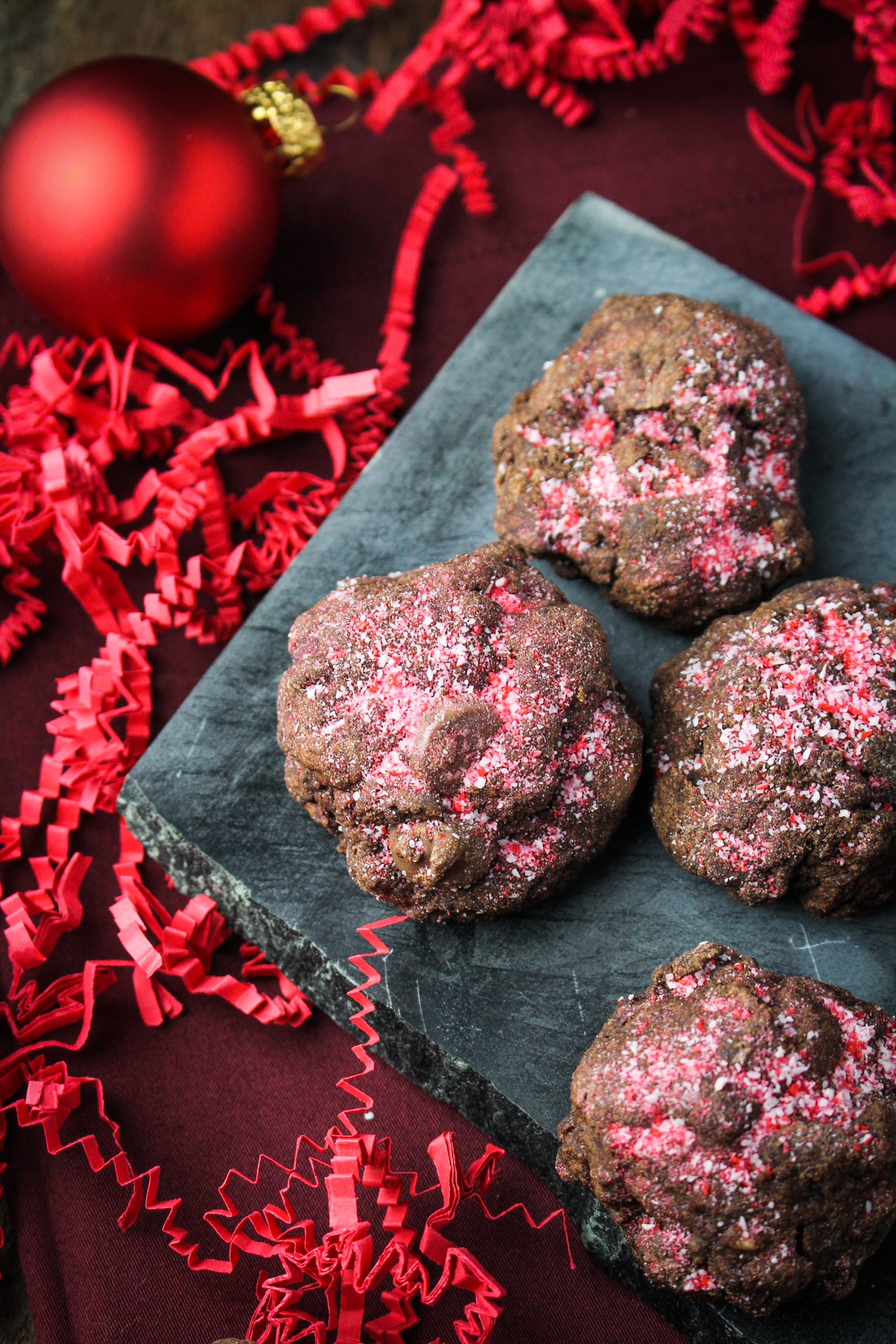 Christmas Cookies: Chocolate Peppermint Snowballs {Katie at the Kitchen Door}