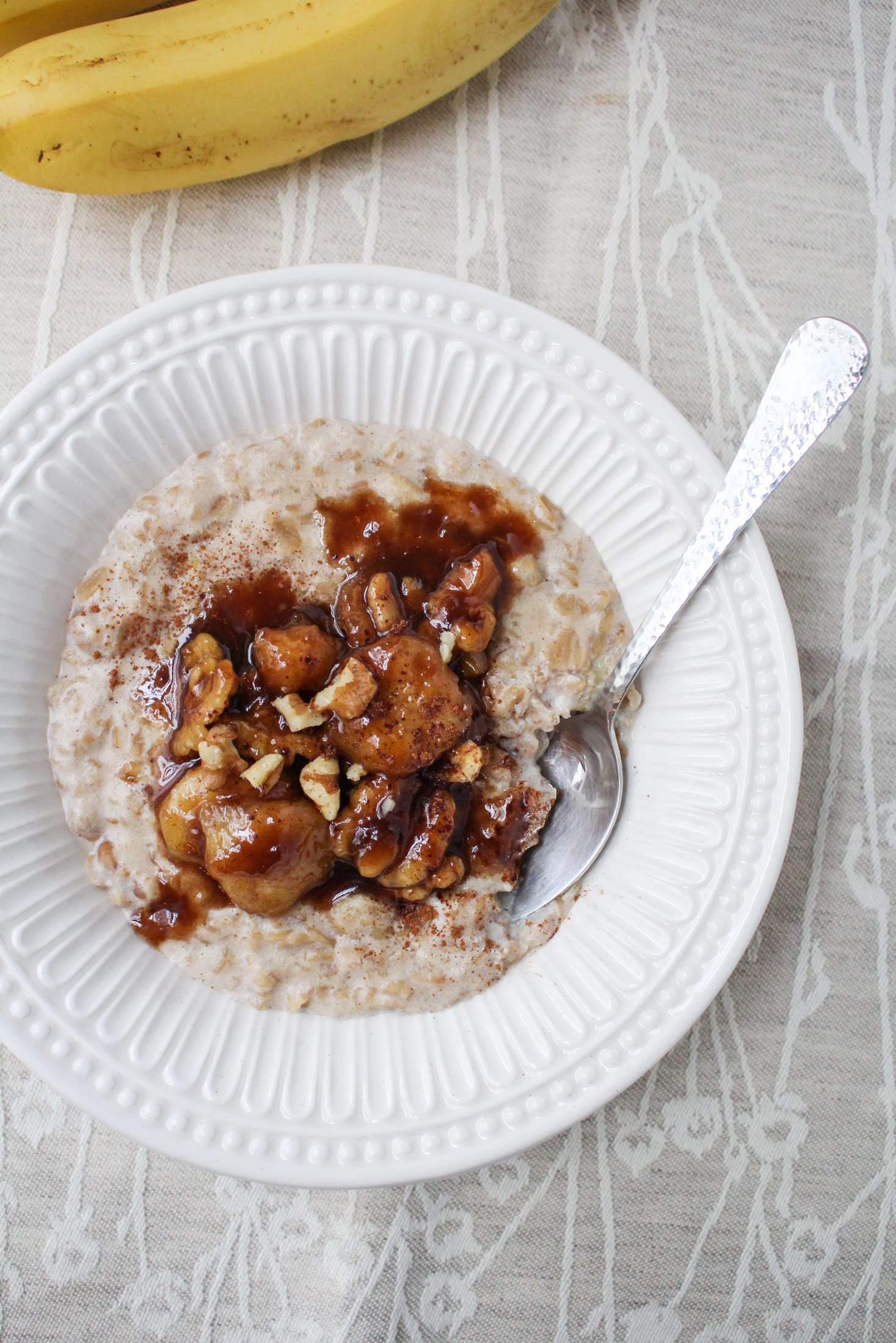 January Fitness Goal // Bananas Foster Oatmeal