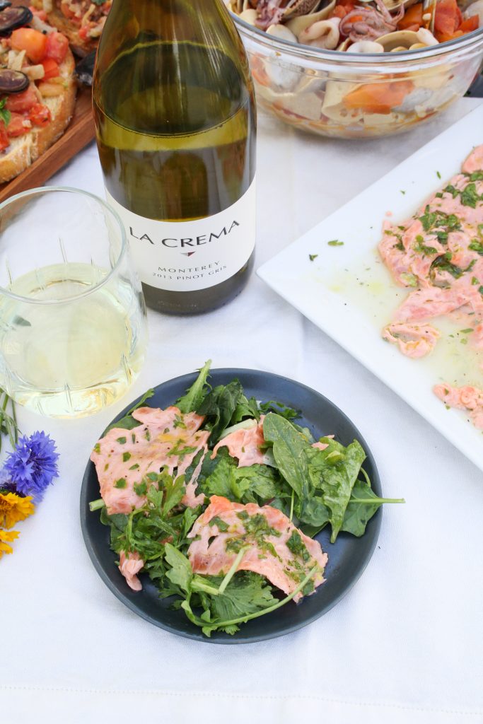 Italian Salmon Carpaccio {Katie at the Kitchen Door}