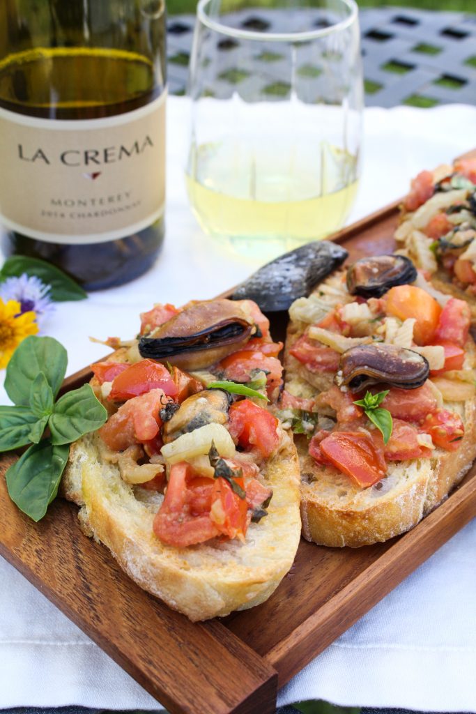 Mussels and Fennel Bruschetta {Katie at the Kitchen Door}