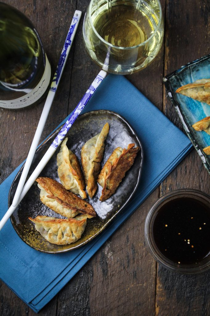 Vegetarian Lentil and Mushroom Mandu {Katie at the Kitchen Door}