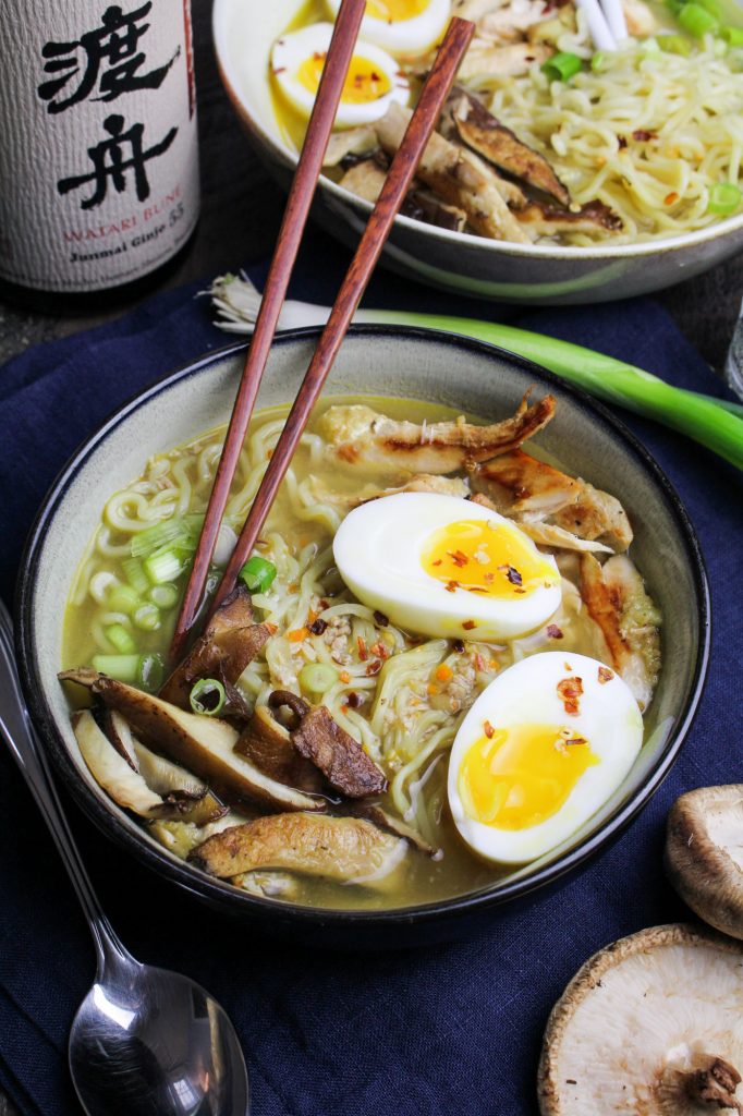 Ginger Chicken Miso Ramen {Katie at the Kitchen Door}