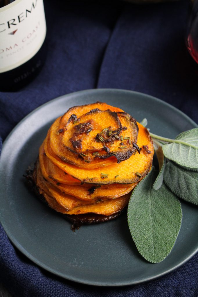 Chipotle Sweet Potato Pommes Anna {Katie at the Kitchen Door}