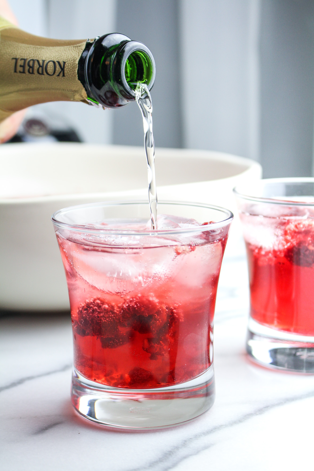 Chambord-Hibiscus Champagne Punch with Drizly
