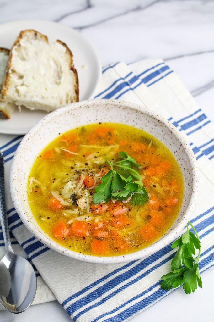 Perfect Homemade Chicken Stock - Katie at the Kitchen Door