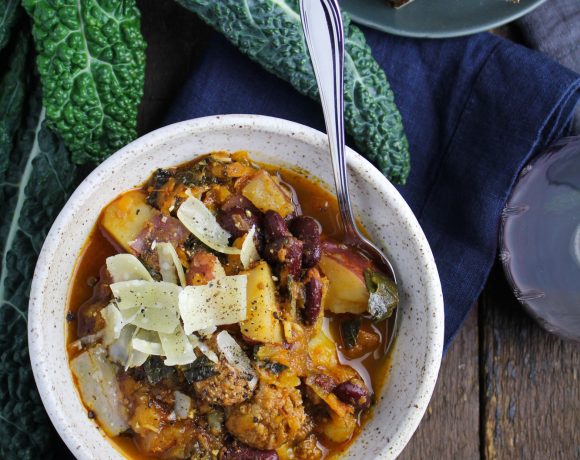 Portuguese Kale and Linguiça Soup
