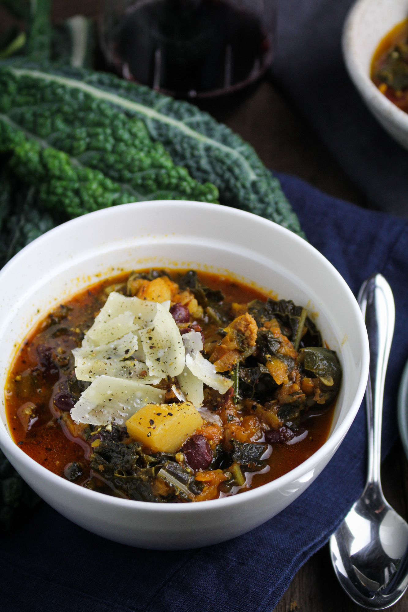 Portuguese Kale and Linguiça Soup - Katie at the Kitchen Door