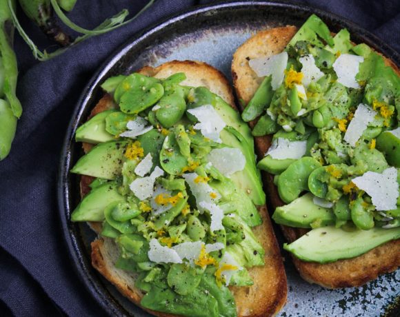 Ingredient of the Week: Fava Beans // Avocado Toast with Fava Beans and Pecorino