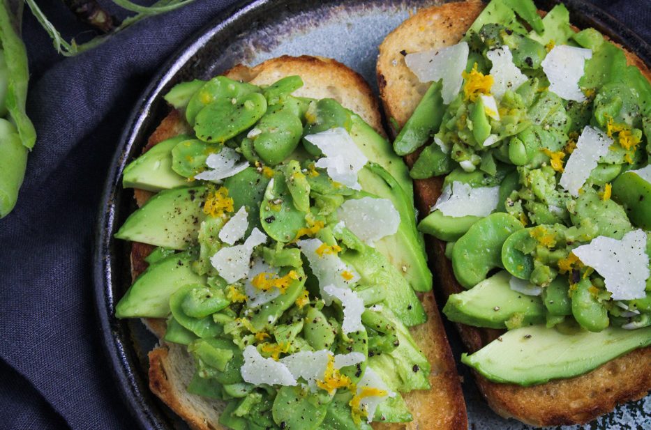 Ingredient of the Week: Fava Beans // Avocado Toast with Fava Beans and Pecorino