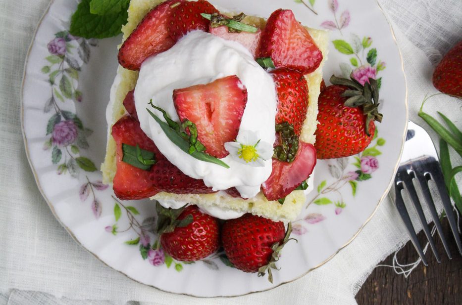 French Spring Dinner with La Crema: Strawberries and Cream Chiffon Cakes