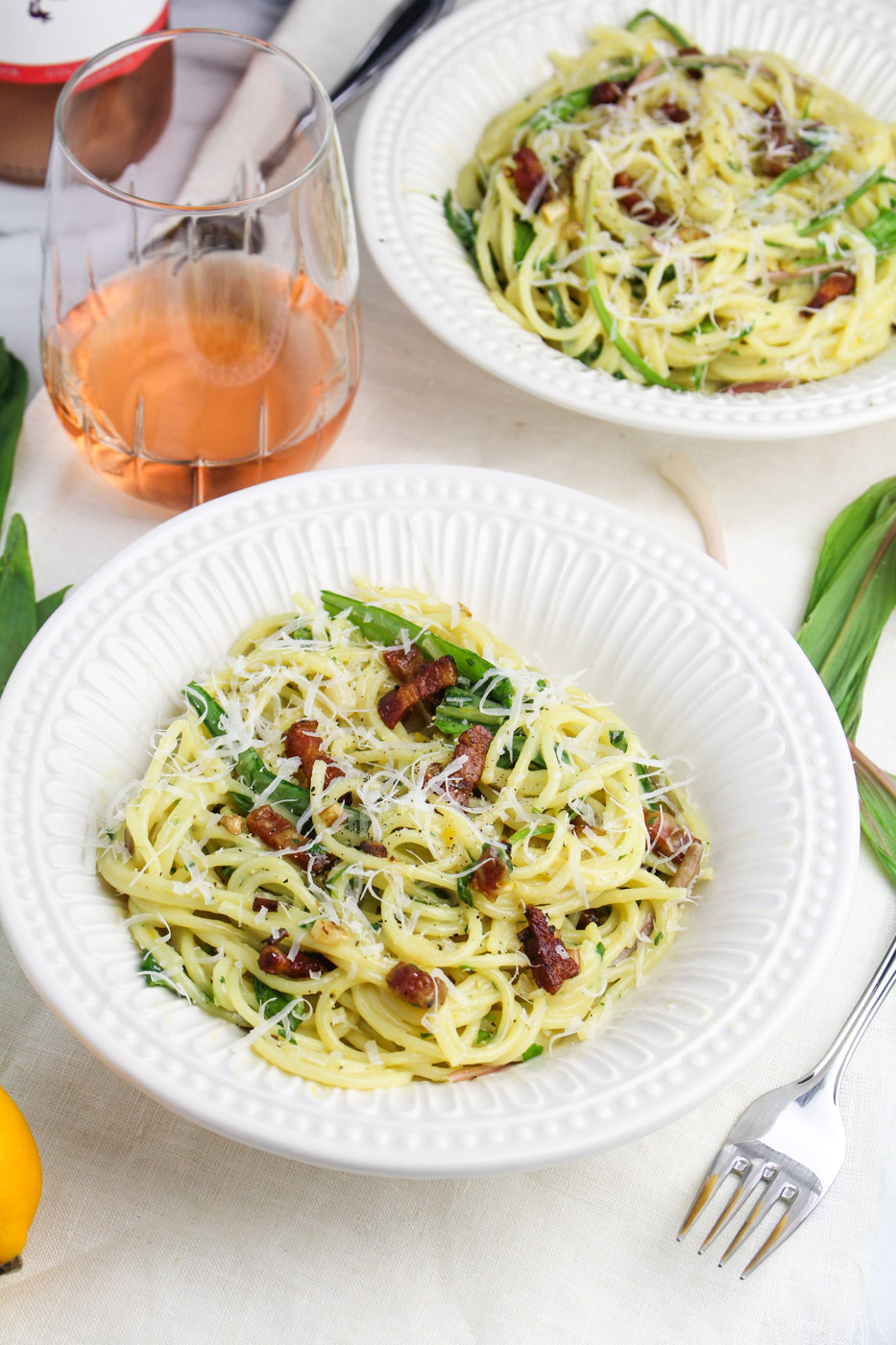 Ramp Carbonara {Katie at the Kitchen Door}