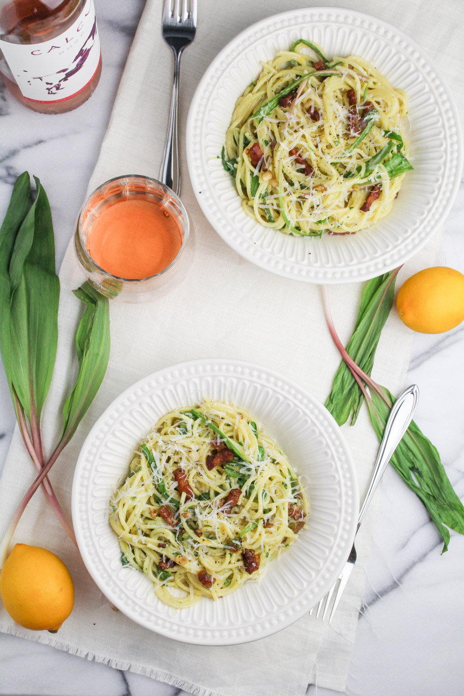 Ramp Carbonara {Katie at the Kitchen Door}