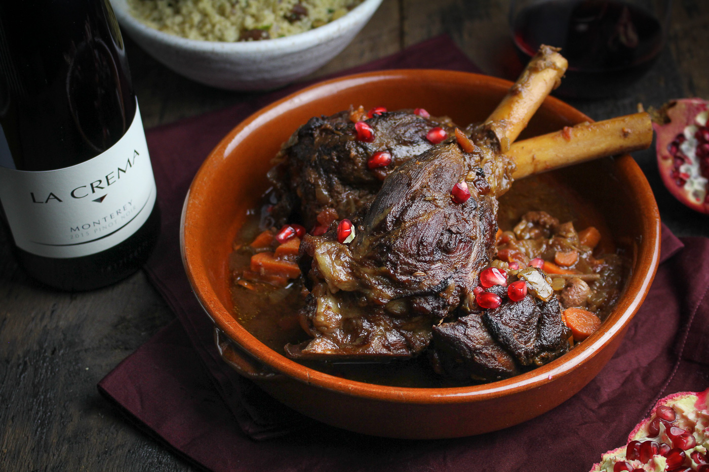 Moroccan Braised Lamb Shanks {Katie at the Kitchen Door}