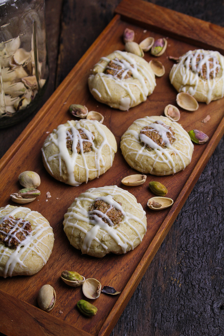 Pistachio Thumbprint Cookies {Katie at the Kitchen Door}