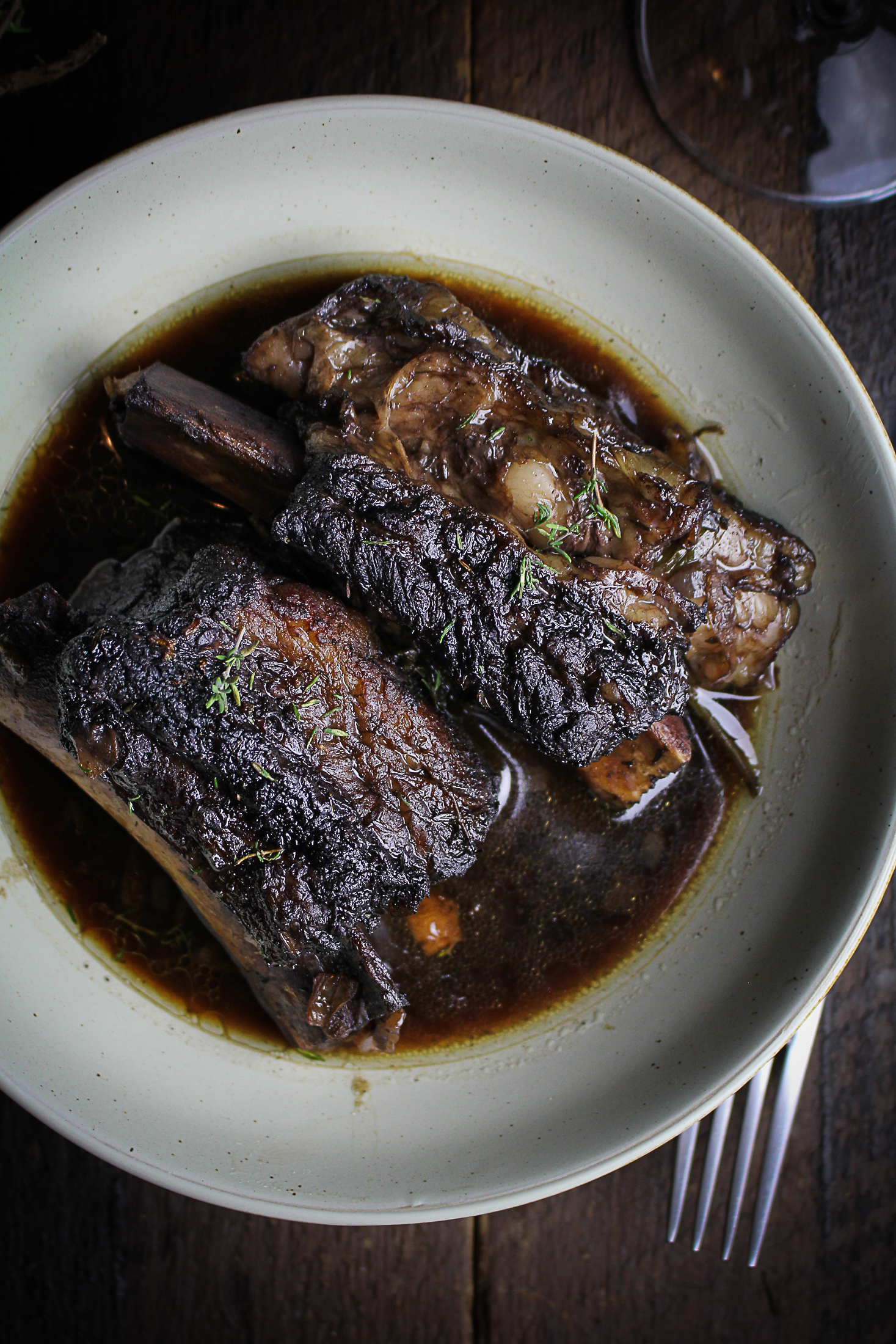 Classic Red Wine-Braised Beef Short Ribs {Katie at the Kitchen Door}