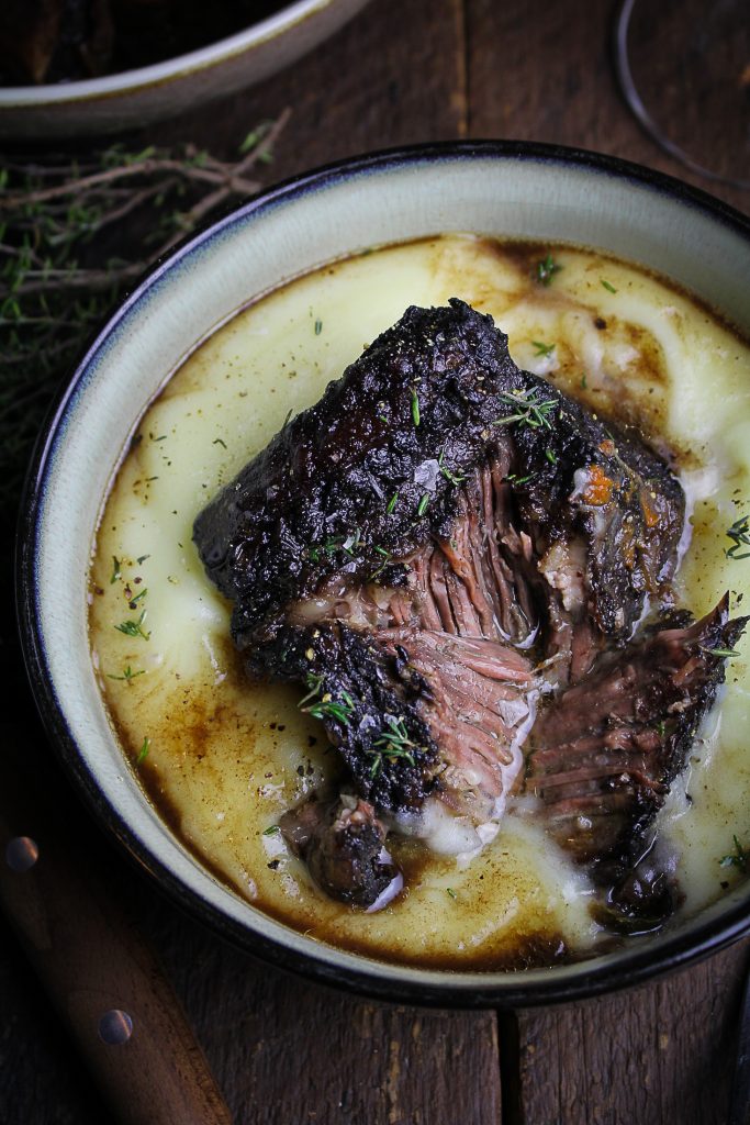 Classic Red Wine-Braised Beef Short Ribs {Katie at the Kitchen Door}