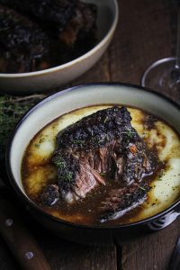Classic Red Wine-Braised Short Ribs {Katie at the Kitchen Door}