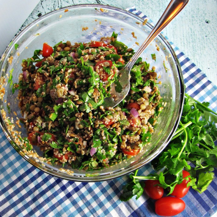 Greatist Collaboration: Feta and Lentil Tabbouleh - Katie at the ...