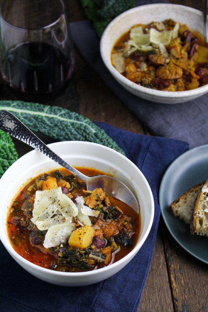 Portuguese Kale and Linguiça Soup - Katie at the Kitchen Door