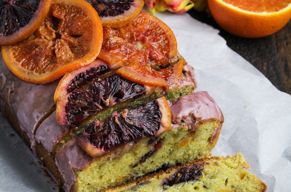 Blood Orange and Olive Oil Pound Cake {Katie at the Kitchen Door}
