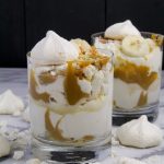 Peanut Butter Banoffee Eton Mess - Peanut Butter Dulce de Leche, Meringues, Cream, and Banana {Katie at the Kitchen Door}