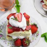 Strawberries and Cream Chiffon Cakes - a French take on classic Strawberry Shortcake {Katie at the Kitchen Door}